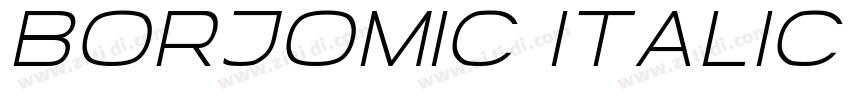 BorjomiC Italic字体转换